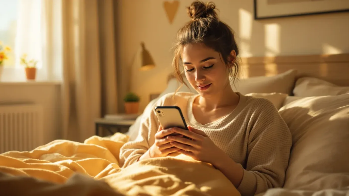 Gen Z using an AI therapist on a phone