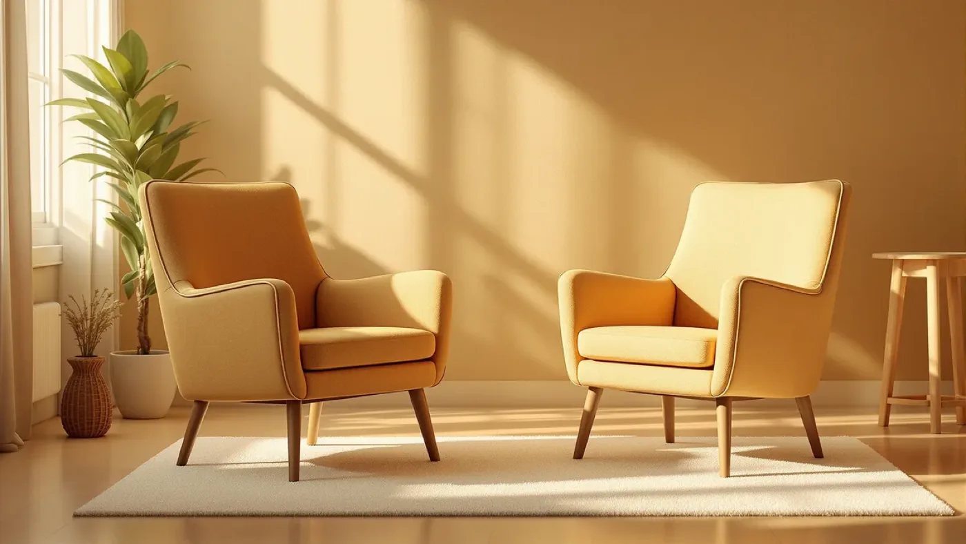 Will AI replace therapists, two empty therapy chairs