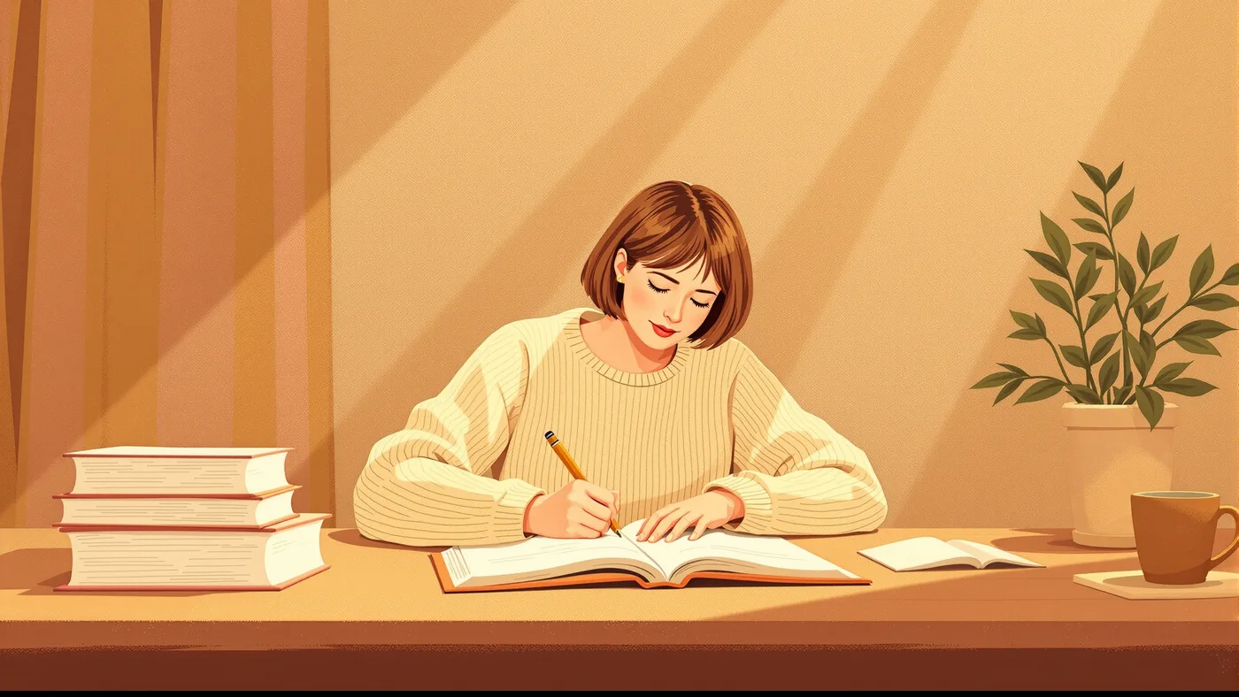 Illustration of a person with Asperger syndrome, now diagnosed within autism spectrum disorder, engaged in a focused interest.