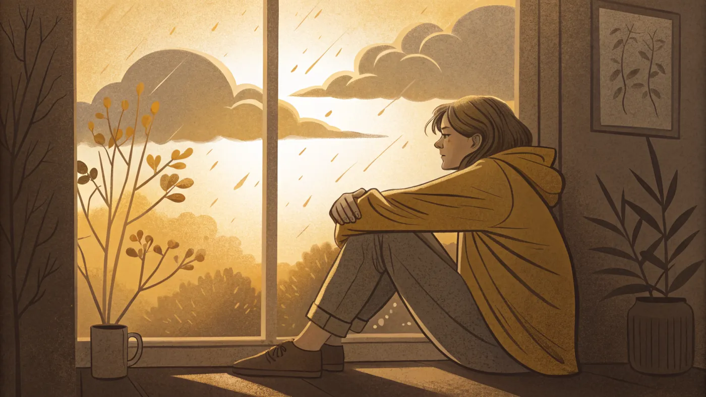 Illustration representing learned helplessness and the return of hope