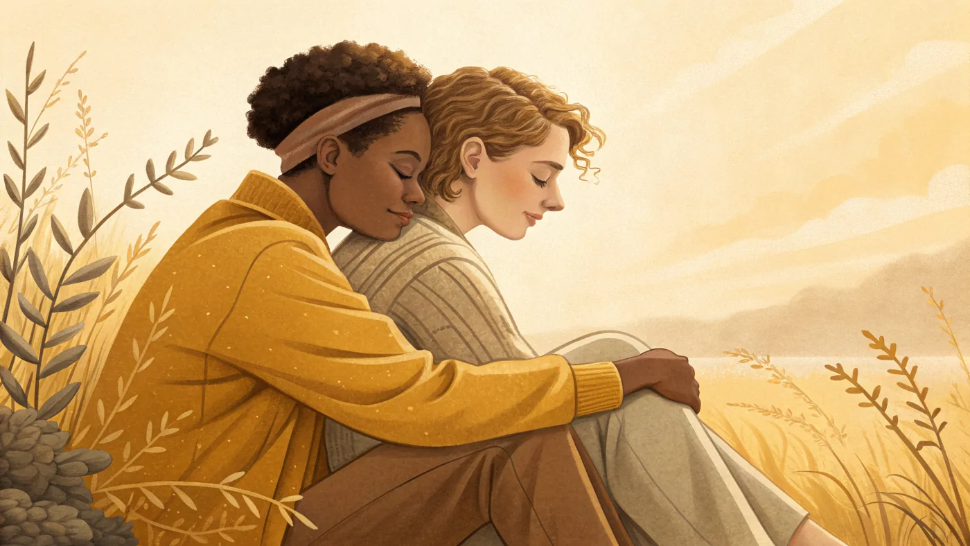 Illustration of LGBTQ people finding affirming support and acceptance, representing LGBTQ mental health.