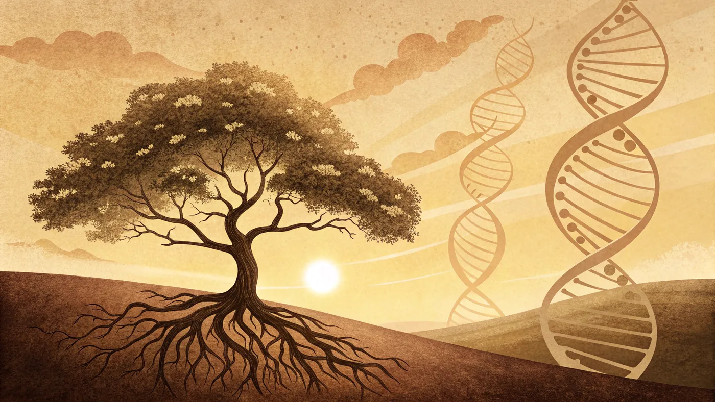 Illustration of genes and environment together shaping development