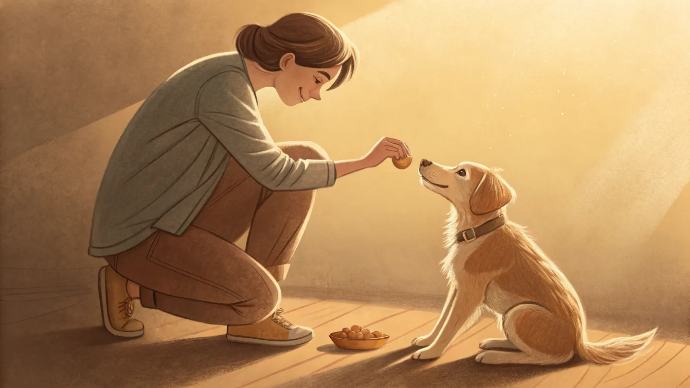 Illustration representing operant conditioning and reward-based learning