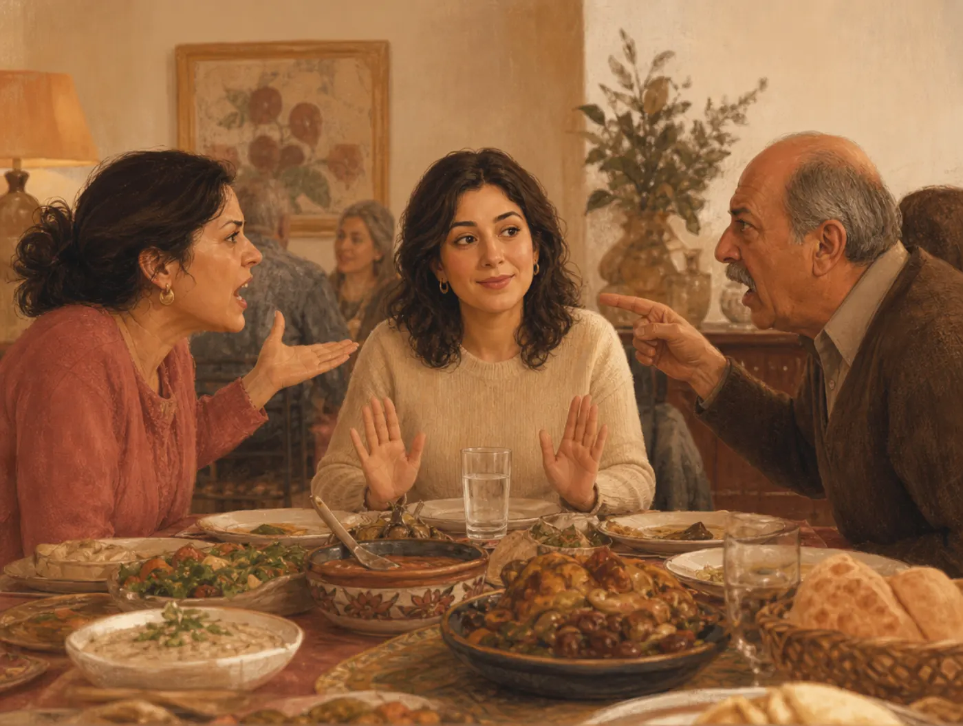 Phlegmatic Temperament: The Calm, Steady Pattern: a peacemaker at dinner, water glass steady amid the argument