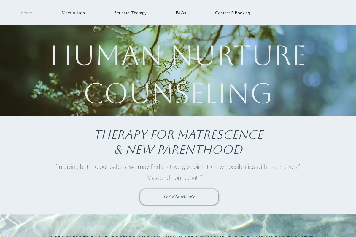 humannurtureco.com home page, captured September 27, 2026