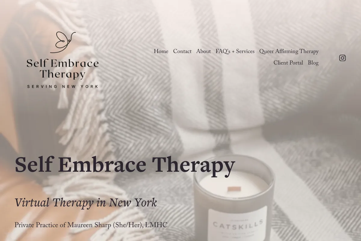 selfembracetherapy.com home page, captured September 27, 2026